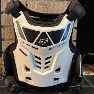 Fox Black and White chest protector